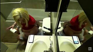 2 women pooping with reflections in a mirror, ScatKings.com Scat Porn 1 ScatKings.com Scat Porn