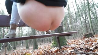 Anni pooping on a bench, ScatKings.com Scat Porn 11 ScatKings.com Scat Porn