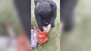 British domme makes sub eat shit in public, ScatKings.com Scat Porn 1 ScatKings.com Scat Porn