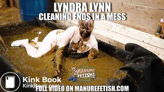 Cleaning ends in a mess - girl falls in to cowshit, ScatKings.com Scat Porn 18 ScatKings.com Scat Porn