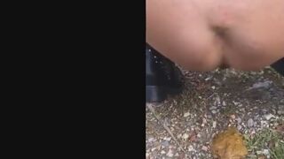 Desperate Diarrhea Behind Car, ScatKings.com Scat Porn 9 ScatKings.com Scat Porn
