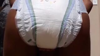 Ebony Girl huge mess in diaper, ScatKings.com Scat Porn 16 ScatKings.com Scat Porn