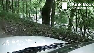 Girl liquid shitting on a white car hood, ScatKings.com Scat Porn 4 ScatKings.com Scat Porn