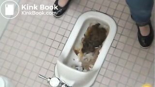 Japanese poop over a shitty toilet, ScatKings.com Scat Porn 14 ScatKings.com Scat Porn