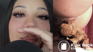 Sensual Latina Human Toilet Poop Eating (Collage Edit), ScatKings.com Scat Porn 11 ScatKings.com Scat Porn