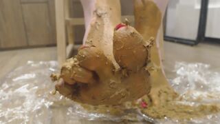 WORSHIP HER FRESH SHIT COVERED NICE HOT PINK TOES, ScatKings.com Scat Porn 7 ScatKings.com Scat Porn