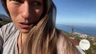 Woman Crazy Shit on Rooftop-Railing, ScatKings.com Scat Porn 3 ScatKings.com Scat Porn